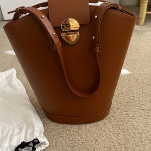 Vivian Tan Leather Tote Bag